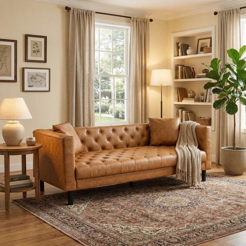 Modern leather reclining sofa - modern,